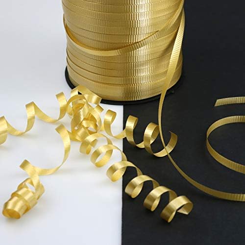 GiftExpress 500 Ярда Златна Лента маша балони, Ленти, Балони, за да проверите За Опаковане на подаръци, Украси за Партита, Художествени Занаяти