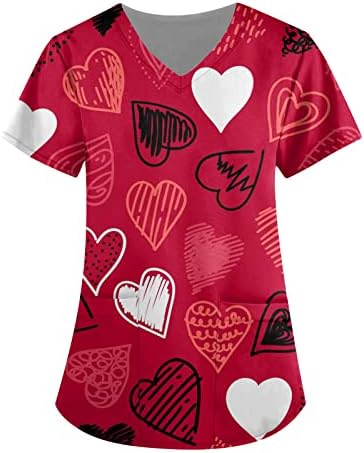 Ризи за Свети Валентин за жени, Дамски Летни Блузи, графични Тениски, Дрехи размер плюс Y2k, Удобни Ежедневни