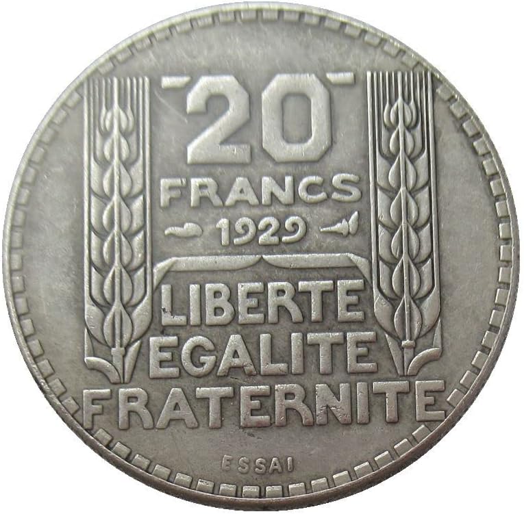 20 Франка 1929 Френски франк Чуждестранна Копие на Възпоменателни монети