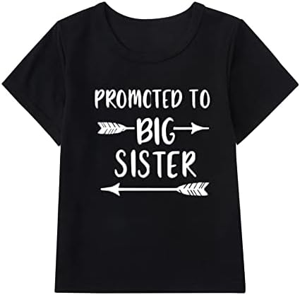 Повишен до Старши Сестри Тениски, Потници За Малки Момичета Тениски за Старши Сестри Облекло за Братя и Сестри Обява За Подарък