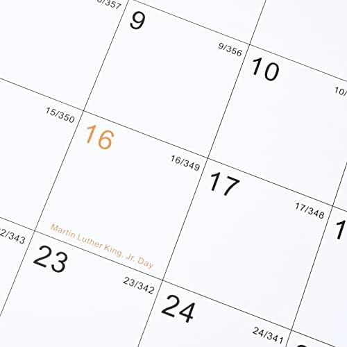 Календар 2023-2024 - юли 2023 - декември 2024, Месечен стенен календар на 2023-2024 години, 14,6 x 11,5, Двухпроводный корици, окачен на кука, Големи блокове с дати по юлианския календа