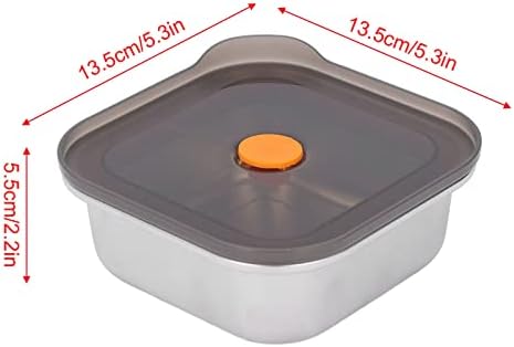 Контейнер за Съхранение на хранителни продукти От Неръждаема Стомана Aramox, богат на функции Запечатани Кутия за Bento от Хранително-Силикон PP с Метален Капак за Ресто?