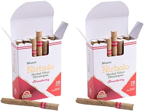 Билкова цигара Nirbelo без тютюн и никотин за отказване от тютюнопушенето и Nature's Alternative 40 цигари