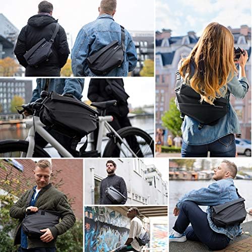 NIID Radiant Urban Sling Bag - Универсална чанта през рамо с бърз достъп, разтегателен, Водоустойчив Гърдите Раница на рамо, Всекидневни раница за пътуване и Работа