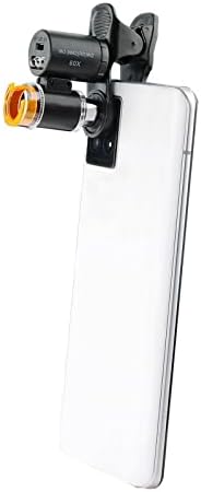 9882W 60X Увеличительная Универсална Led Микроскопични Лупа за Мобилен Телефон с клипс QN8