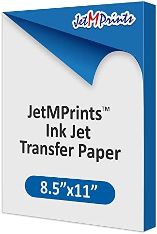 Хартия за прехвърляне на мастилено-струйни принтери JetMPrints 8.5 x 11 (опаковка от 100 листа)