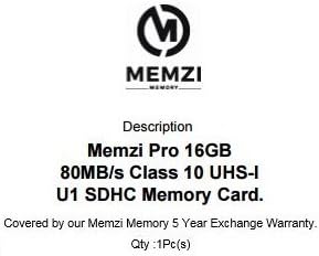 Карта памет MEMZI PRO 16GB Class 10 80 MB/SDHC карта за цифров Следи камери серия Bushnell Trophy Cam