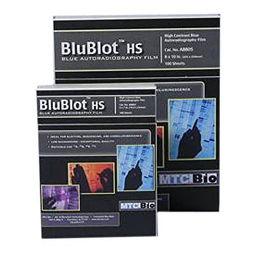 Авторадиографическая филм МТС Bio A8803 BluBlot HS, широчина-5 см, дължина 7 инча (опаковка по 100 броя)