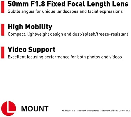 Обектива на камерата Panasonic LUMIX серия S, 50 мм, Разменени обектив с монтиране на F1.8 L за Беззеркальных полнокадровых