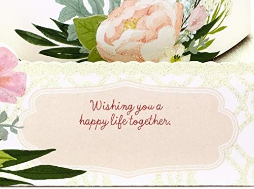 Маркова книжен чудо-пощенска картичка с надпис Pop Up Wedding Card (Щастлив съвместен живот)