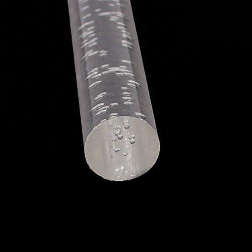 IIVVERR 10 мм диаметър 250 мм Дълъг въздух-пузырчатый акрилни прът PMMA Кръгла пръчка прозрачен 2 елемента (10