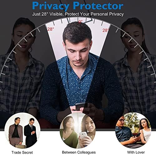 IMERHOC [2] Защитно фолио за дисплея на Galaxy S23 Ultra Privacy, [Защита от шпионски] [Удобен калъф] [Пълен лепило] [Поддръжка