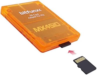 Rymfry MX4SIO SIO2SD Адаптер за SD карта за игрови конзоли PS2 с Прозрачна обвивка, четец на карти памет SD/TF