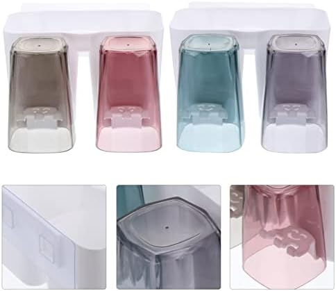 Zerodeko 3 Комплекта Пластмасови Рафтове За Съхранение на Многоцелеви Рафтове За Съхранение на Тоалетни Принадлежности с Четири