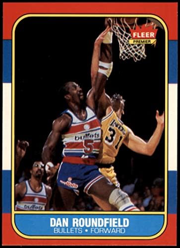 1986 Fleur 95 Дан Раундфилд Вашингтон Буллитс (Уизардс) (Баскетболно карта) NM/MT Буллитс (Уизардс) Централен