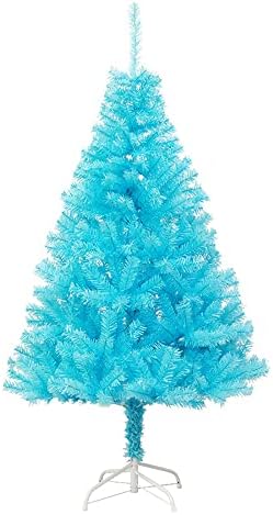 AYDFN Коледно Дърво 59 См PVC Имитация на Защита на околната среда Синя цифрово шифрирана Венец 400 Клони Украса За помещения