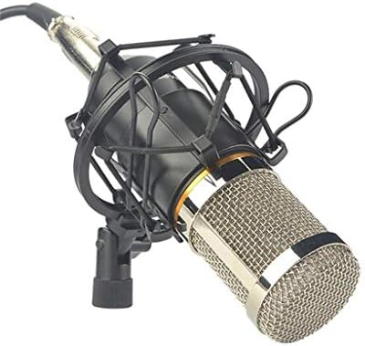 ZLXDP Професионален Кондензаторен Микрофон Кардиоидный Аудио Студиен Микрофон За Запис на Вокали KTV Микрофон + Ударное
