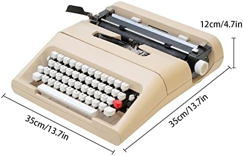 Пишещи машини, ръчно изработени в Ретро стил, Ръчно Клавиатурата на Пишеща машина, Преносима и лесна за използване, 35 X 35 X 12 см