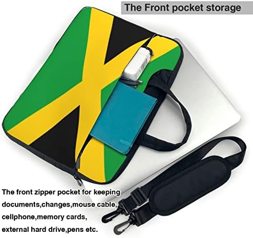 Чанта за лаптоп с принтом хартата на Ямайка е Подходящ за 15,6-инчови лаптопи и таблети, елегантен дизайн