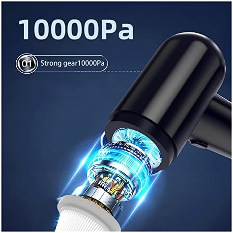 Прахосмукачка DEFLAB 10000 pa Авто Прахосмукачка Акумулаторна Безжична Филтър за сгъстен въздух Мини-Влажен и сух