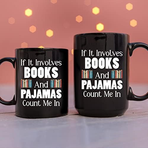 Ако Става Въпрос За Книги и пижама, Купи Ми една Чаша, Керамика Чаша За книгата любители, Чашата-хладилник, За да резервирате любители, подарък За читатели / приятели