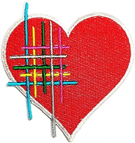 Kleenplus Красиви Сърца, Ленти, Стикер, Изкуство, Червено Сърце, Сърцебиене, Мультяшная Нашивка, Знак, Символ,