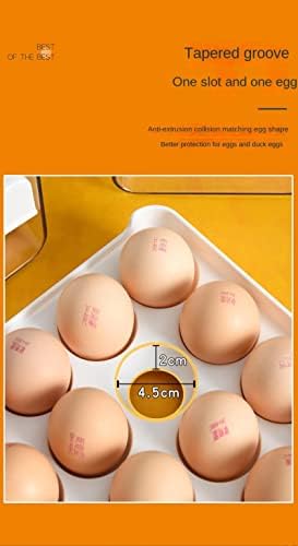 Кутия за яйца Выдвижного тип JZRH, Прозрачна, Видима Кутия За съхранение на Яйца, Кухненски, Домакински Хладилник, Кутия За съхранение на Пресни яйца, кутия за съхране