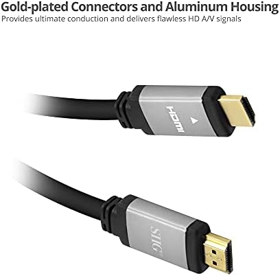 Кабел SIIG Ultra High Speed HDMI - 8 метра, кабел HDMI 2.1, поддържа висока резолюция до 8 Към @ 60 Hz, 48 gbps, HDCP 2.2,