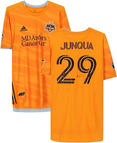 Сам Джанкуа Хюстън Динамо с автограф на мача - Използва Оранжевата фланелка №29 на сезона MLS 2020 г. - Футболни фланелки с