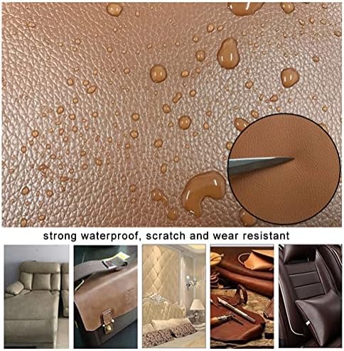 DFONCE Кръпка за ремонт на кожени тъкани от изкуствена кожа, 54Широки самозалепващи Пластира за ремонт на кожата 23 Цвят за мека мебел, Мебели, Sof, чанти, автомобилни седа
