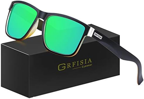 GRFISIA Реколта Поляризирани Слънчеви Очила за Мъже и Жени, Слънчеви Очила за шофиране, Защита от Uv