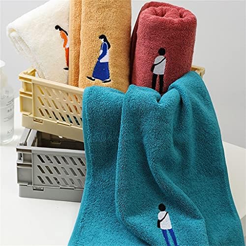 СЛАМЕНИ Кърпи От чист памук, 4 Разноцветни Кърпи За миене на лице, Домакинство на Женските и мъжките Тънки Абсорбиращи кърпи за двойки (Цвят: A, размер: 75x35 см)