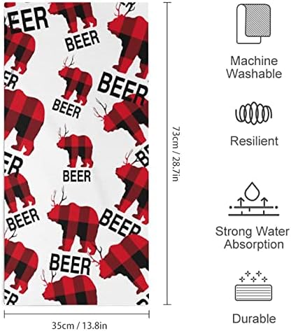 Кърпа за лице от Оленьего бира в Клетката Buffalo, Кърпи Премиум-клас, Гъба, Кърпа за миене в спа центъра на Хотела и Баня