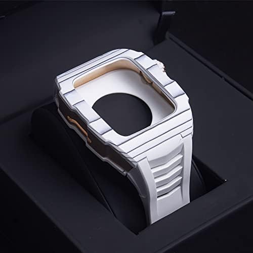 Комплект модификация часа AEMALL от въглеродни влакна за Apple Watch 7 с корпус от въглеродни влакна, 45 мм, за 6 SE 5 4 с