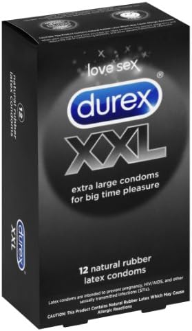 Презервативите Durex XXL Extra Large Със смазка, 12 броя