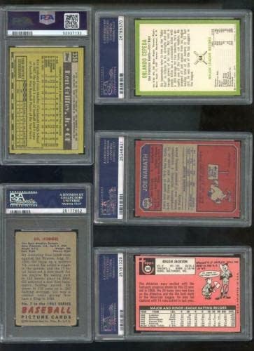 1969 Topps 260 Реджи Джаксън, НОВОБРАНЕЦ RC A, PSA AUTH, Бейзболна картичка MLB С градацией - Бейзболни картички с надпис