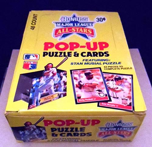 1988 Donruss All-Stars Всплывающая пъзел и Кутия картички С участието на Стан Музиала