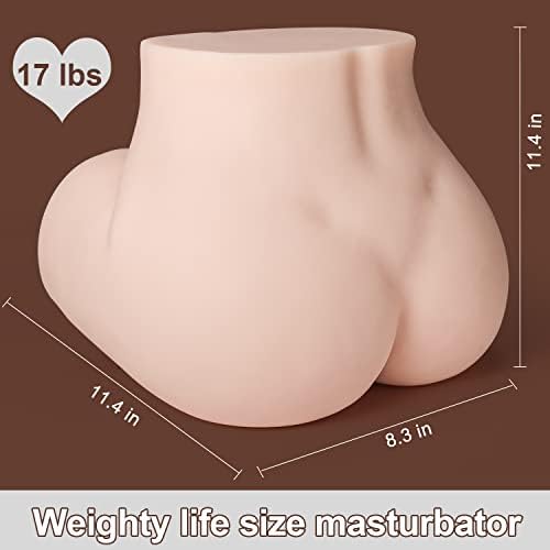 17 килограма Мъжки Мастурбатор Секс Кукла в Реален размер с Киской и Задника за Мъжката Мастурбация, 3D Реалистичен Мастурбатор за задните части с 2 Текстурированным
