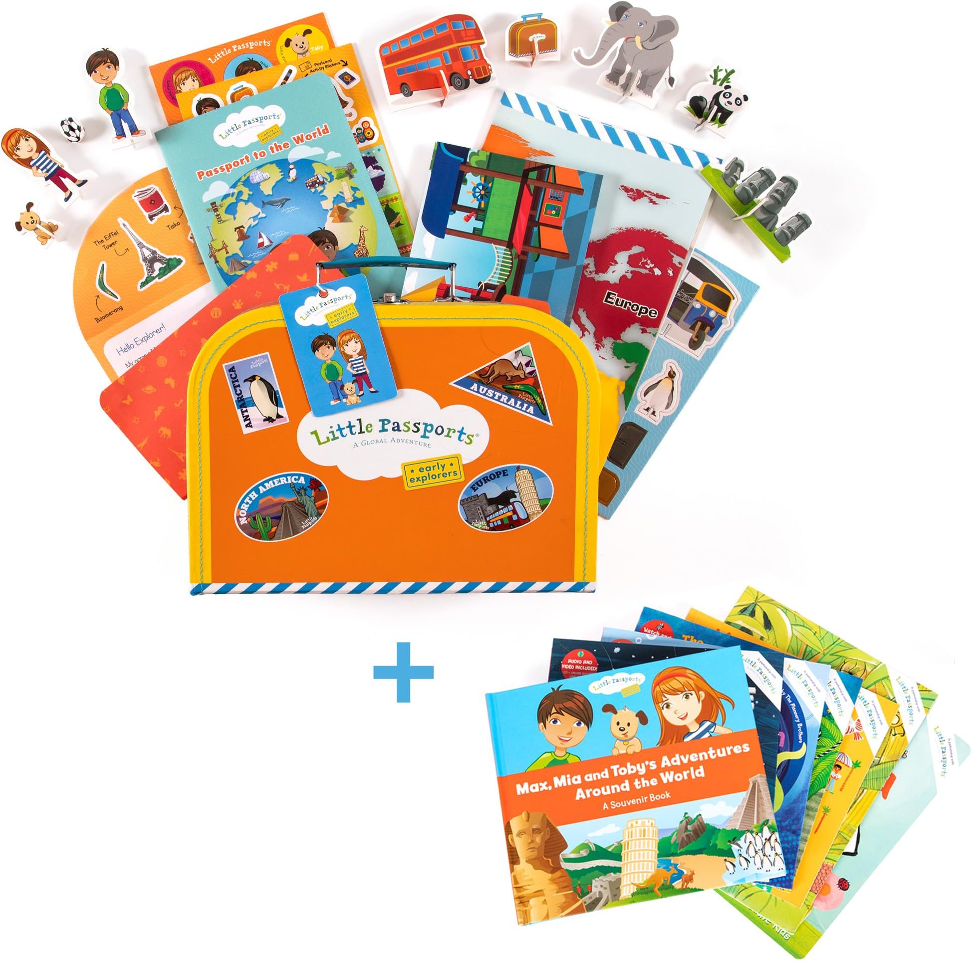 Подарък кутия за малки паспорти Early Explorers за деца на 3-5 години