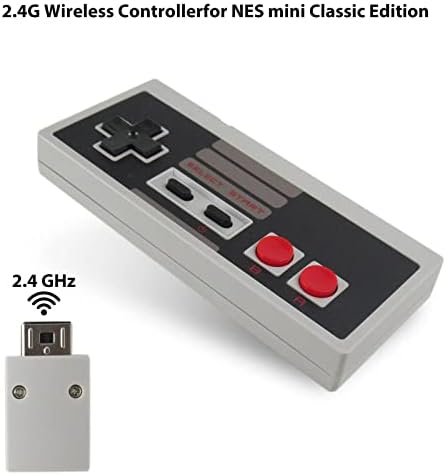 Безжичен контролер с 6-пинов конектор само за NES Classic Mini Edition, игрова конзола на Nintendo Mini (2017)