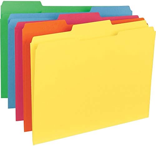 Цветни папки за файлове с 1/3 раздели за бизнес