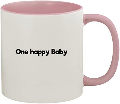 Molandra Products One Happy Baby - Кафеена Чаша от Керамика с вътрешна повърхност и да се справят с 11 грама, Розова