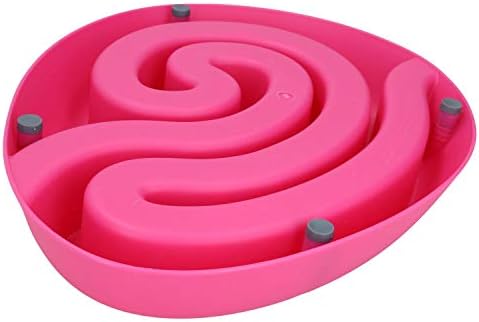 AB Tools Голяма розова купа за бавно хранене DogMaze Food Maze за кучета с тегло над 10 кг 16x41 см