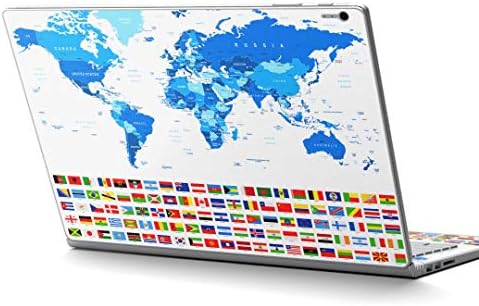 Етикети igsticker Skin за Surface Book / Book2 13,5-инчов ултра-Тънки Защитни Етикети Премиум-Клас За Тялото, Скинове, Универсална Корица, Национален Флаг, карта на Света