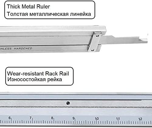 Двухпозиционные Удароустойчив метални calipers с циферблат 0,01 От Неръждаема Стомана с висока Резолюция, Штангенциркуль с Нониусом, инструменти за измерване на дълбоч