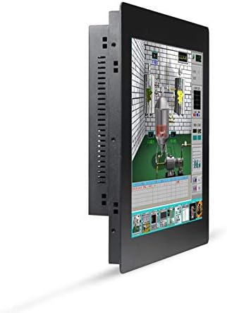 HUNSN 17 Индустриален Led-вградени панелен КОМПЮТЪР с размер 2 Мм, TW 5-жичен Резистивен сензорен екран, Intel