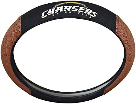 Калъф за волан FANMATS NFL San Diego Chargers, Черен / Кафяв, с диаметър от 15 инча