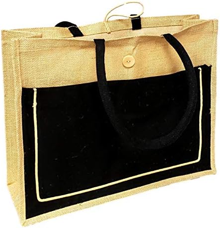 Джутовая чанта в Ретро стил с Хлопковым Джоб за Еднократна Употреба, Голяма Чанта за пазаруване в Хранителни магазини