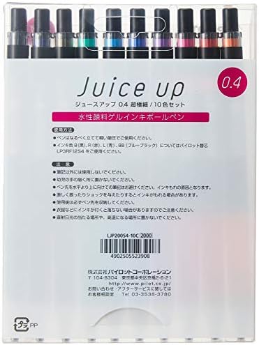Химикалка писалка С Гелевыми мастило PILOT Knock Extra Fine, Juice Up 04, 10 цвята В продуктова Гама (LJP200S4-10C)