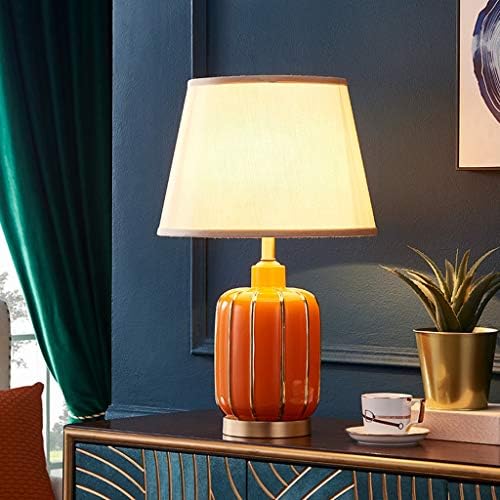 ZSEDP Оранжево Буря Модерна Настолна лампа на Американската Проста Керамична Настолна лампа Топла Нощна лампа за Спални